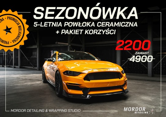 Sezonówka 5-letnia powłoka ceramiczna + pakiet korzyści
