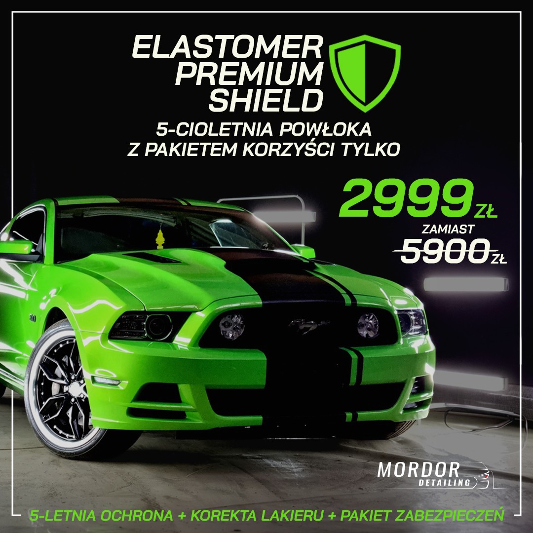 Elastomer Premium Shield  5-cioletnia ochrona lakieru + Pakiet Korzyści